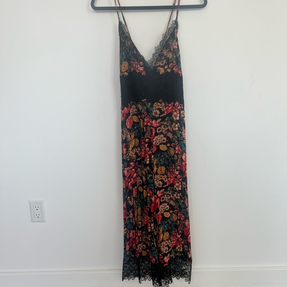 Zara Floral Jumpsuit Size S